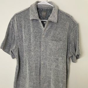 Gap Towel Terrycloth Button Down shirt | Men’s Small